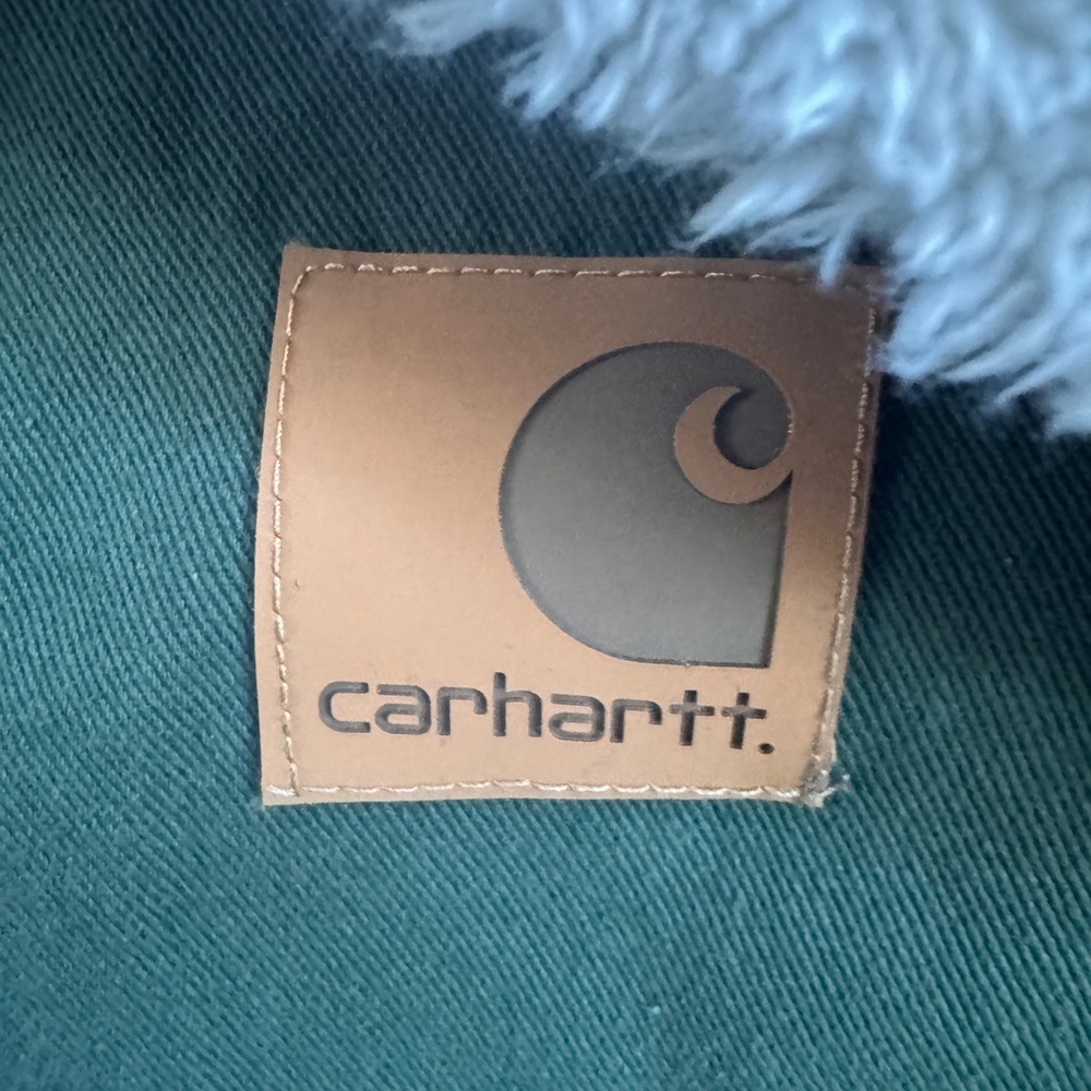 Carhartt Women’s Size Small Green Utility Jacket with Sherpa Lining - Picture 2 of 9